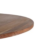 thumbnail of Mesa de comedor redonda 150cm diámetro de madera de acacia y patas de metal