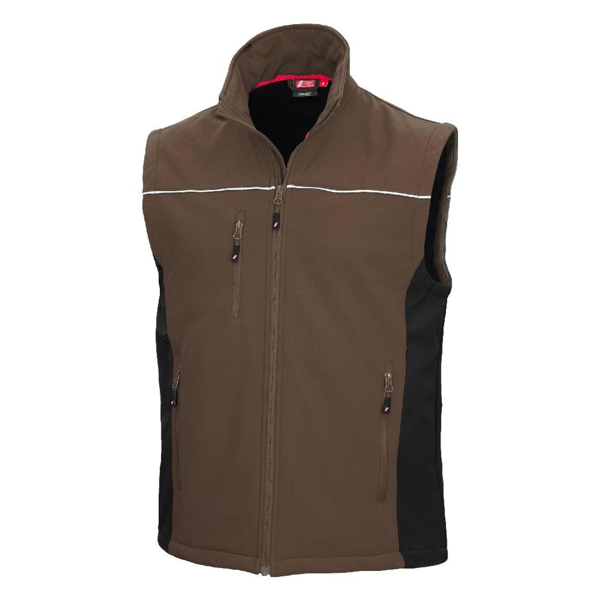 Nitras Motion Tex Light Softshellweste | braun | Arbeitsweste Gr. 3XL