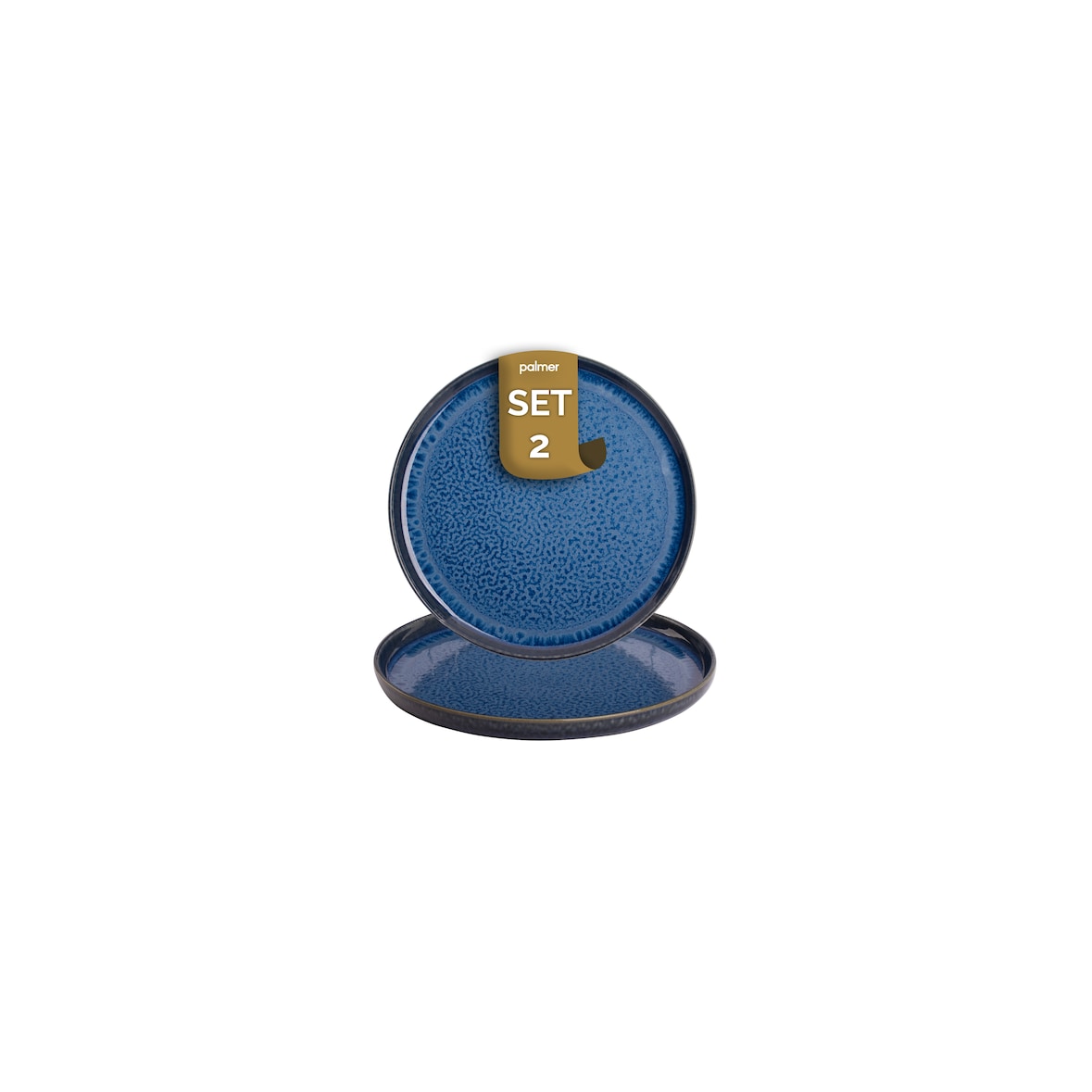 Palmer Bord Jory 28 cm Blauw Stoneware 2 stuks