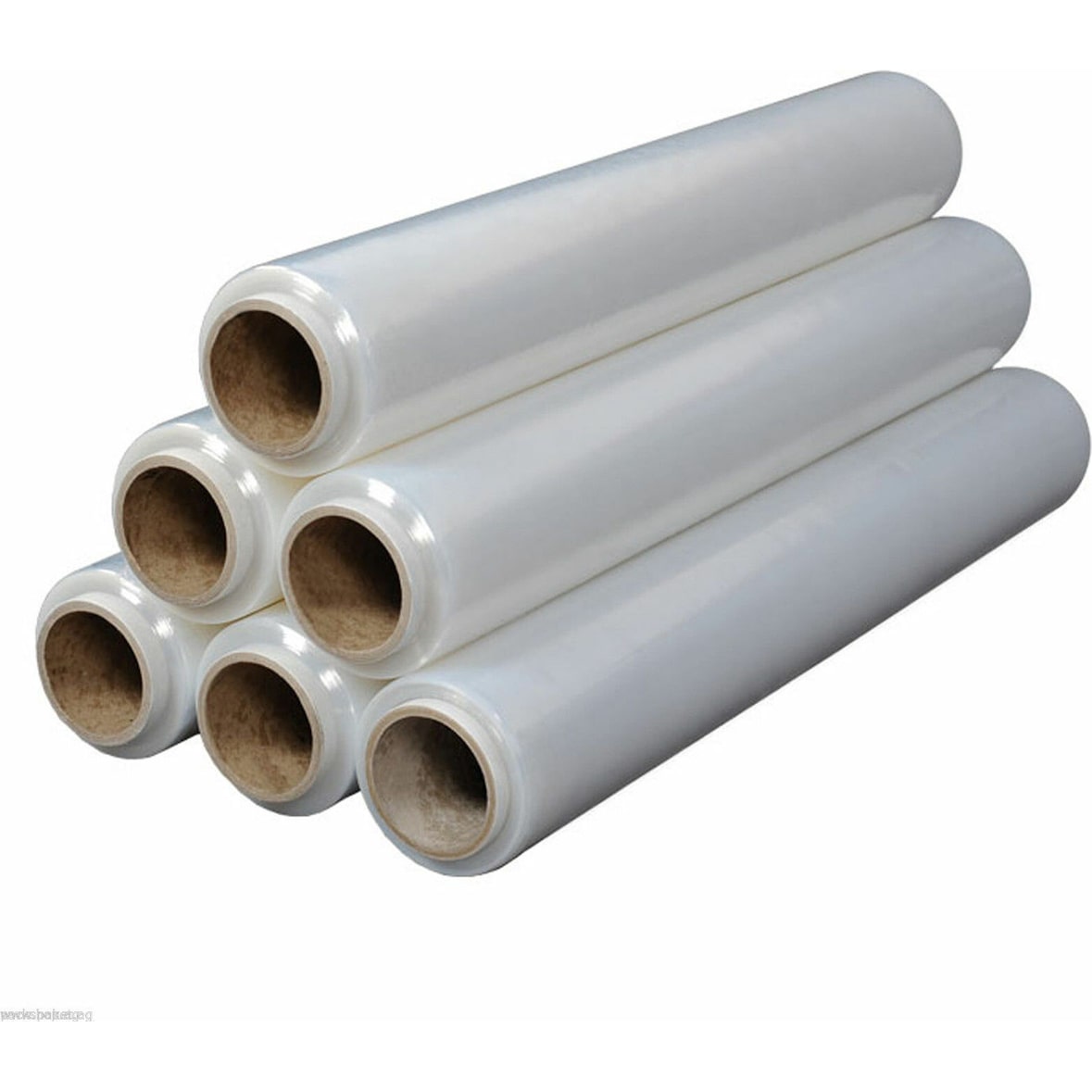 6 Rollen Stretchfolie Transparent 20 my, 500 mm x 1,95 kg / je Rolle. Palettenfolie-Durchsichtig