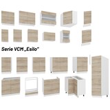 thumbnail of VCM Küchenmöbel Herdumbauschrank & Ofenschrank Esilo Weiß / Sonoma-Eiche H. 82 x B. 60 x T. 46 cm