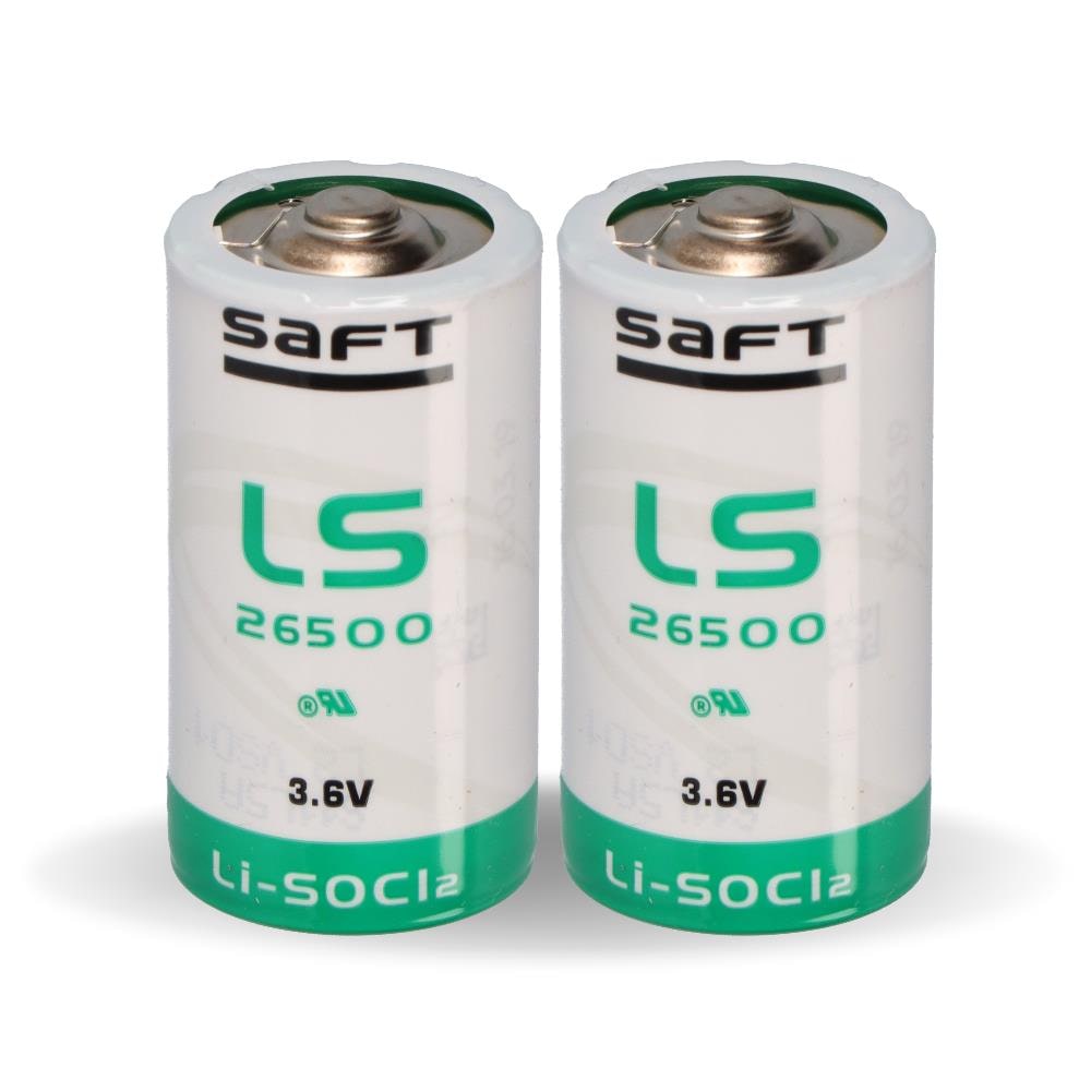 2x Saft Lithium 3,6V Batterie LS 26500 PLUS C  Baby - Zelle