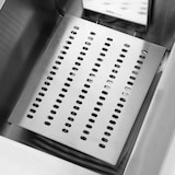 thumbnail of VERTES friteuse van roestvrij staal, inhoud 16 liter, 50-200 °C, 3000 W, 230 V, koudzoneprincipe, professionele horecafriteuse met aftapkraan