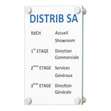 thumbnail of Plaque signalétique CristalSign® 210 x 300 x 30 mm
