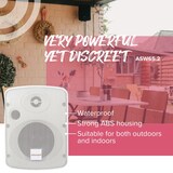 thumbnail of Artsound Altifalante de parede de 2 vias à prova de água, 6,5 e 1,0 polegadas, 175 W, branco (2 unidades)