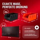 thumbnail of Deuba Wandregal mit Stapelboxen und Werkzeughalter Werkstattregal 86tlg 2 Stück