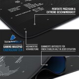 thumbnail of Titanwolf XXXL Übergröße Mauspad 1500x800mm, XXXL Großformat, Schreibtischauflage, gummierte Rückseite, rutschfest und abwaschbar, Gaming, Präzision