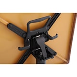 thumbnail of METRO PROFESSIONAL Table pliante SOFIA, acier, impression effet bois, 60 x 60 cm, carrée, nature/noir