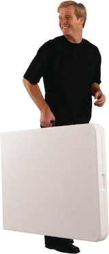 thumbnail of Mesa plegable rectangular Bolero, blanca, 183 cm