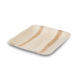 thumbnail of BIOZOYG 25 Stück Einwegteller 15x15cm Palmblatt-Teller, quadratisch, biologisch abbaubar, umweltfreundlich, kompostierbar, Wegwerfteller