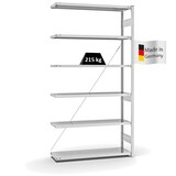 thumbnail of PROREGAL Fachbodenregal Stecksystem | Anbauregal | HxBxT 250x130x40cm | 6 Ebenen | Fachlast 215 kg | Einseitig nutzbar | Lichtgrau
