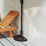 thumbnail of Outsunny base de sombrilla peso 9 kg soporte para parasol de resina en forma de semicírculo para poste de paraguas de Ø3,8 cm y Ø4,8 cm 50x31x32 cm