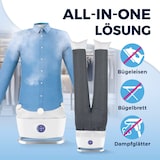 thumbnail of CLEANmaxx Hemdenbügler inkl. Hosenaufsatz - mit Dampffunktion - 1800W Weiß