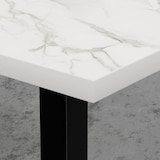 thumbnail of Bistrotisch 120x70 cm | Marmor Weiß | Gusseisen Gestell