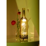 thumbnail of Jinfa  Glas Lichterflasche in Gold mit LED Beleuchtung Ø 8 cm,  Höhe 29cm