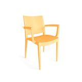 thumbnail of METRO PROFESSIONAL Gastro Stapelstoel met armleuningen Iluna, kunststof, mosterdgeel