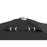 thumbnail of METRO PROFESSIONAL Parasol à 4 têtes TOMOKO, aluminium / polyester, 4 x 4 m, protection UV50+, hydrofuge, anthracite/platine