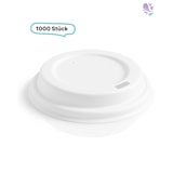 thumbnail of Deckel aus Bagasse 1.000 Stk für Kaffeebecher mit 90mm Durchmesser, umweltfreundlich, kompostierbar