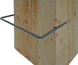 thumbnail of Barhocker HWC-L76, Barstuhl Tresenhocker, Industrial Massiv-Holz MVG-zertifiziert, natur mit Metall-Optik