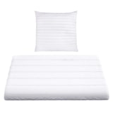 thumbnail of Bettenset 155x220 2 teilig OEKO-TEX - Bettdecke 155x220 Set mit Kissen 80x80 (Kopfkissen) - Ganzjahres Bettdecke / Steppdecke