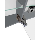 thumbnail of Badezimmermöbel-Set Spiegelschrank Waschtisch Schrank halbhoch grau V-90.59-01