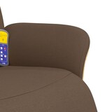 thumbnail of vidaXL Massagesessel mit Fußteil Braun Stoff