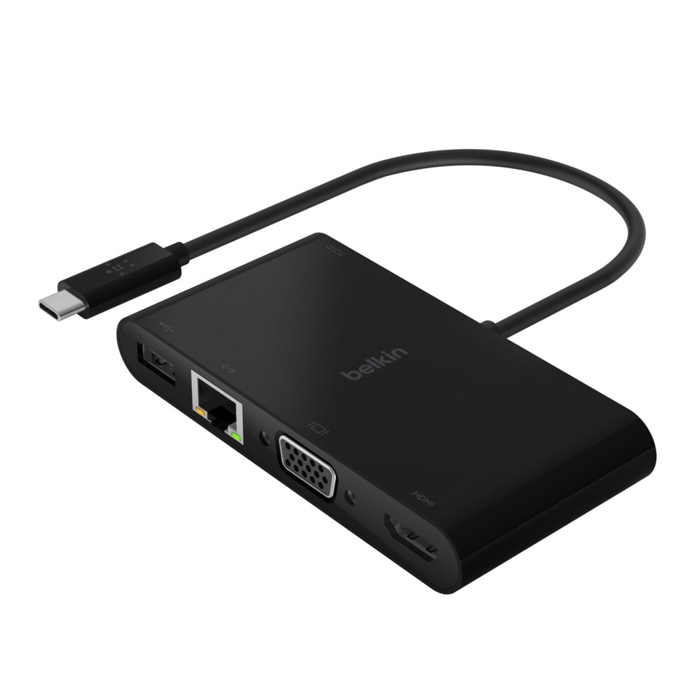 Belkin AVC004BTBK Hub d'interface USB 3.2 Gen 1 (3.1 Gen 1) Type-C Noir