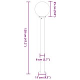 thumbnail of vidaXL Pollerleuchten 3 Stk. 120 cm Schwarz IP44
