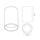 thumbnail of Foco Neil 1xGU10 Negro