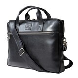 thumbnail of Exacompta cod. 17437E - Borsa in pelle nera per laptop, notebook, iPad, tablet e computer fino a 15,6 pollici