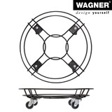 thumbnail of WAGNER Pflanzenroller BLACK EDITION Ø 38 x 9,5 cm, innen & außen, Stahl, schwarz, Rand, Tragkraft 100 kg - 20093401
