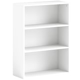 thumbnail of Bücherregal 3 Ebenen 2 verstellbare Regalböden Wohnzimmer Büro 60x24x80 cm Weiß