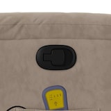 thumbnail of vidaXL Massagesessel Taupe Mikrofasergewebe