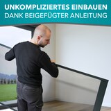 thumbnail of Fliegengitter Insektenschutz Tür Alurahmen auf Maß Mückengitter Balkontür,Farbe:braun (RAL8017),Größe (Breite x Höhe):120 x 240 cm (Profile auf Maß)