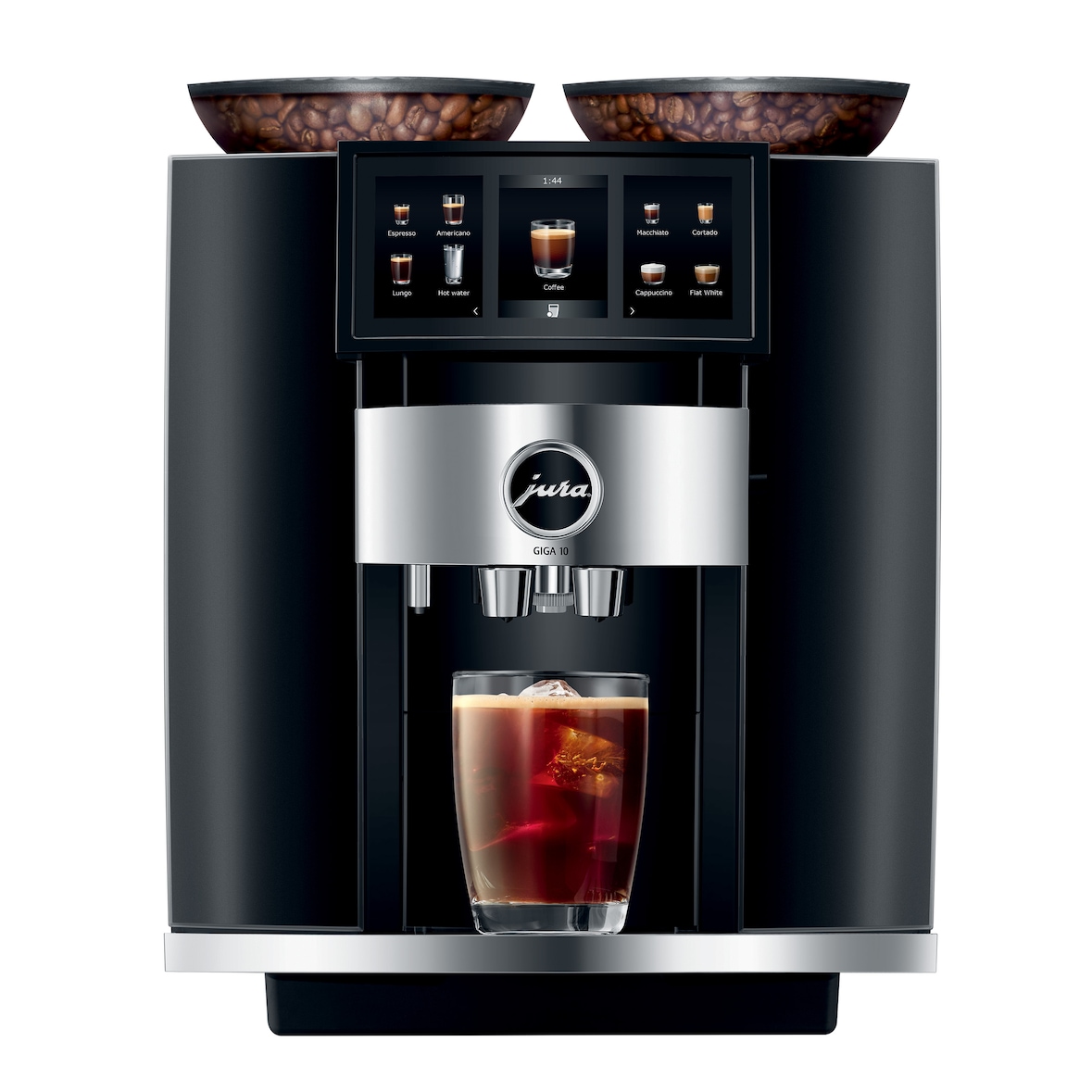 JURA - GIGA 10 Diamond Black - Premium automatische koffiemachine met Cold Brew, dubbele molen en 35 specialiteiten