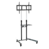 thumbnail of SVITA NONSAN In hoogte verstelbare TV-standaard Tv-trolley Tv-standaard Vergrendelbare wielen Laptopplank Zwart
