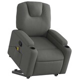 thumbnail of vidaXL Massagesessel mit Aufstehhilfe Dunkelgrau Stoff