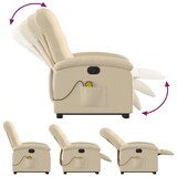 thumbnail of vidaXL Elektrischer Massagesessel mit Aufstehhilfe Creme Stoff