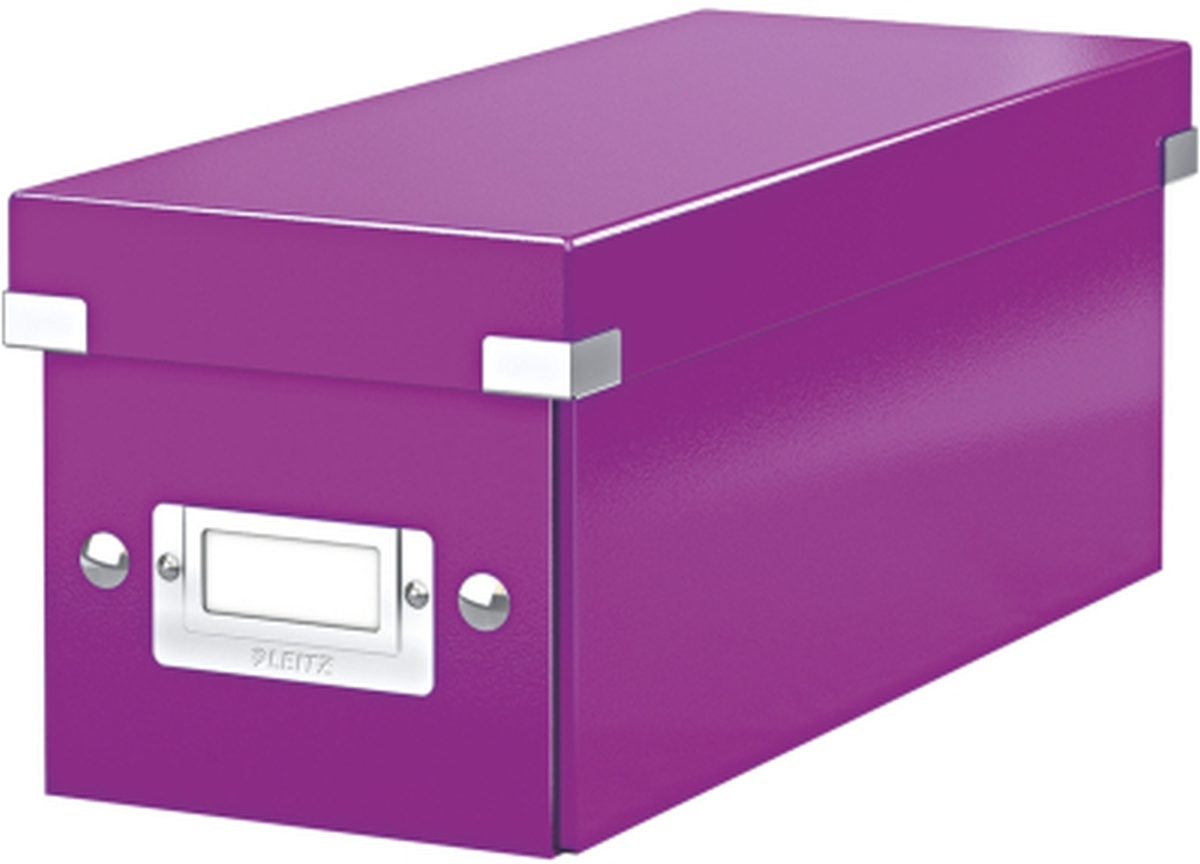 LEITZ Ablagebox Click & Store CD violett Packung mit 6 Stück