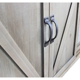 thumbnail of Mobile credenza madia da interno soggiorno in acciaio e legno con 2 ante centrali scorrevoli e 2 ante laterali battenti Linea Industrial