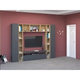 thumbnail of Mueble de Pared Moderno para Salón 270X35X210cm Antracita Mate-Arce Wotan - CHRONOS