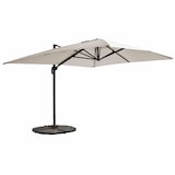 thumbnail of Offset parasol 3x4m en 4 verzwaarde witte aluminium platen