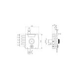 thumbnail of Serrure 3 points a bouton et cr t2 1/2 tour gauche