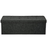 thumbnail of Helloshop26 - Banc coffre de rangement pliable tissu gris foncé 2208147
