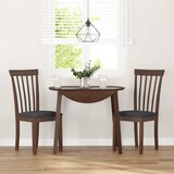 thumbnail of Chaises à manger coussins 2 pcs marron bois massif caoutchouc Modèle Vega Executive Élite