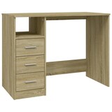 thumbnail of Scrivania con cassetti Rovere Sonoma 102x50x76 cm Modello Orion Comfort in derivati \u200b\u200bdel legno