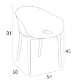 thumbnail of SIESTA EXCLUSIVE Pack 4 Sillas de Exterior Sky Pro Verde Oliva