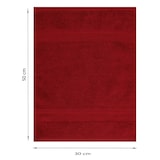 thumbnail of Betz 10 Stück Gästehandtücher PREMIUM 100% Baumwolle Gästetuch Set 30x50 cm rubinrot und ocean