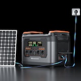 thumbnail of Newsmy Powerstation 2047,5 Wh Ultra-Fast-Aufladen von 0-100% in 1 Std., Mobiler Stromspeicher, 1200 W DC-In, 2400W AC-Out,  und 4x USB-C Ausgang, Sola