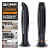 thumbnail of Brandson Turmventilator mit Timer, Silent ECO Green, DC Standventilor mit Fernbedienung, Säulenventilator inkl. Oszillation, Ventilator, sehr leise